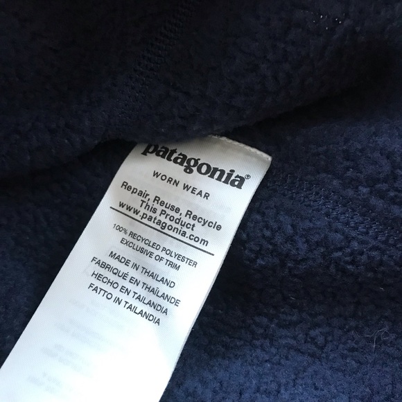 Women’s small Patagonia half zip better sweater fleece navy - Picture 7 of 7